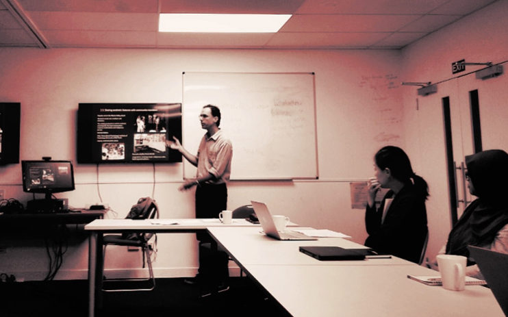 Apresentação científica de parceiros de GEP-inPsi na Nova Zelândia